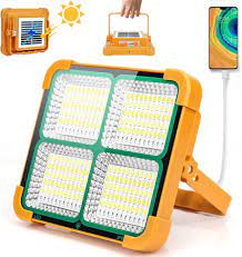 400W ,600wat and 800watt and 1000watt LED Solar Work Light 25000, 35000 nad 60000 MAH SOLOR POWER BANK WITHwith 4 Modes, Waterproof Portable Solar Power Outdoor Working Light