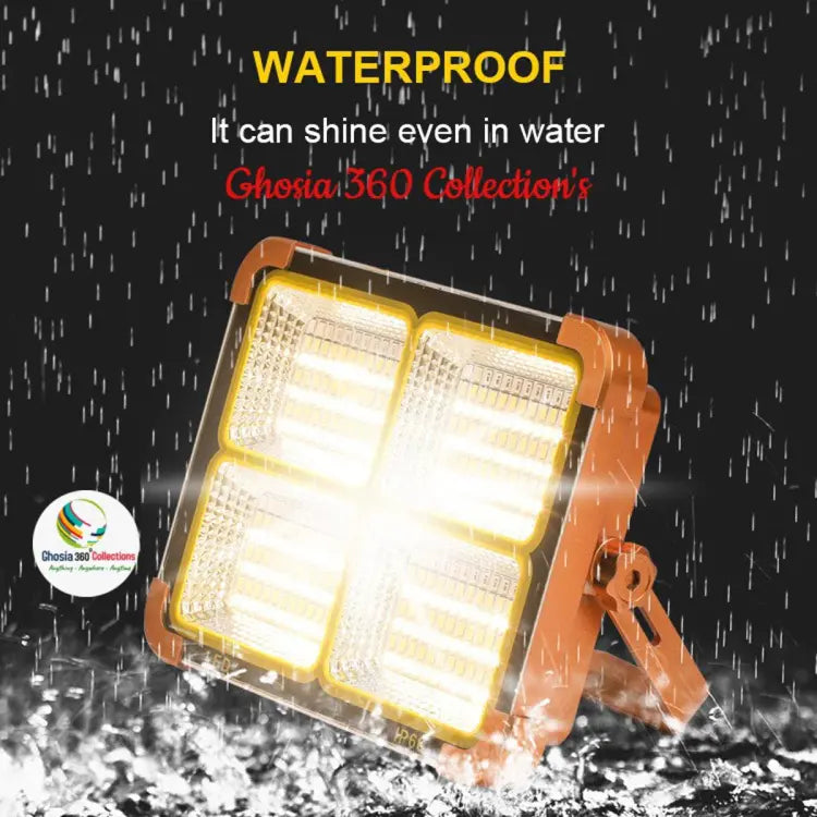 400W ,600wat and 800watt and 1000watt LED Solar Work Light 25000, 35000 nad 60000 MAH SOLOR POWER BANK WITHwith 4 Modes, Waterproof Portable Solar Power Outdoor Working Light