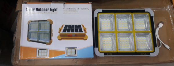 400W ,600wat and 800watt and 1000watt LED Solar Work Light 25000, 35000 nad 60000 MAH SOLOR POWER BANK WITHwith 4 Modes, Waterproof Portable Solar Power Outdoor Working Light