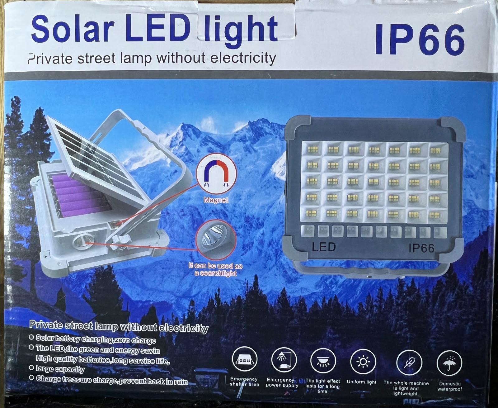 800Watt and 1000warr Solar LED Light with 50000MAH and 60000mah Solar Power Bank , 4 Modes, Waterproof, Portable Solar Power Outdoor Working Light